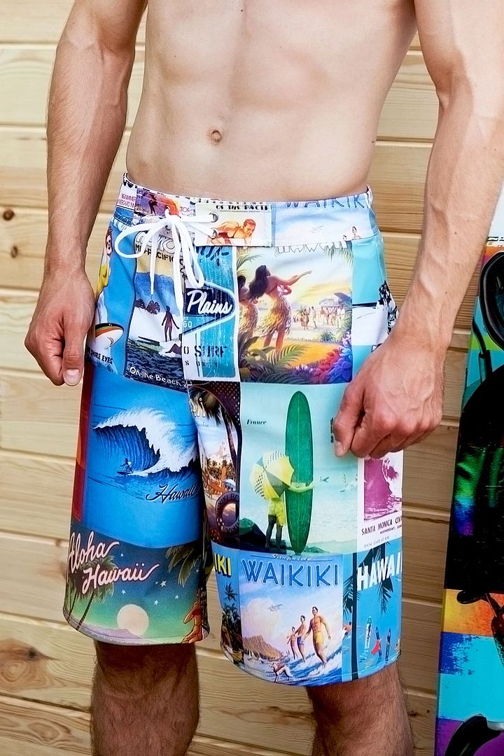 Surf History - men's quick drying surfing boardshorts