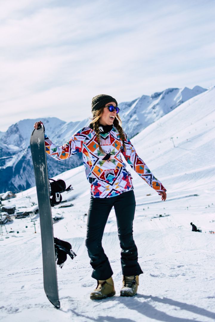 System - capa base superior térmica de snowboard para mujer