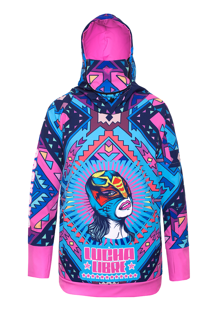 Sudadera con capucha de snowboard para mujer Lucha Libre - repelente al agua GAGABOO