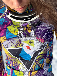Psycho Deer - capa base superior térmica de snowboard para mujer